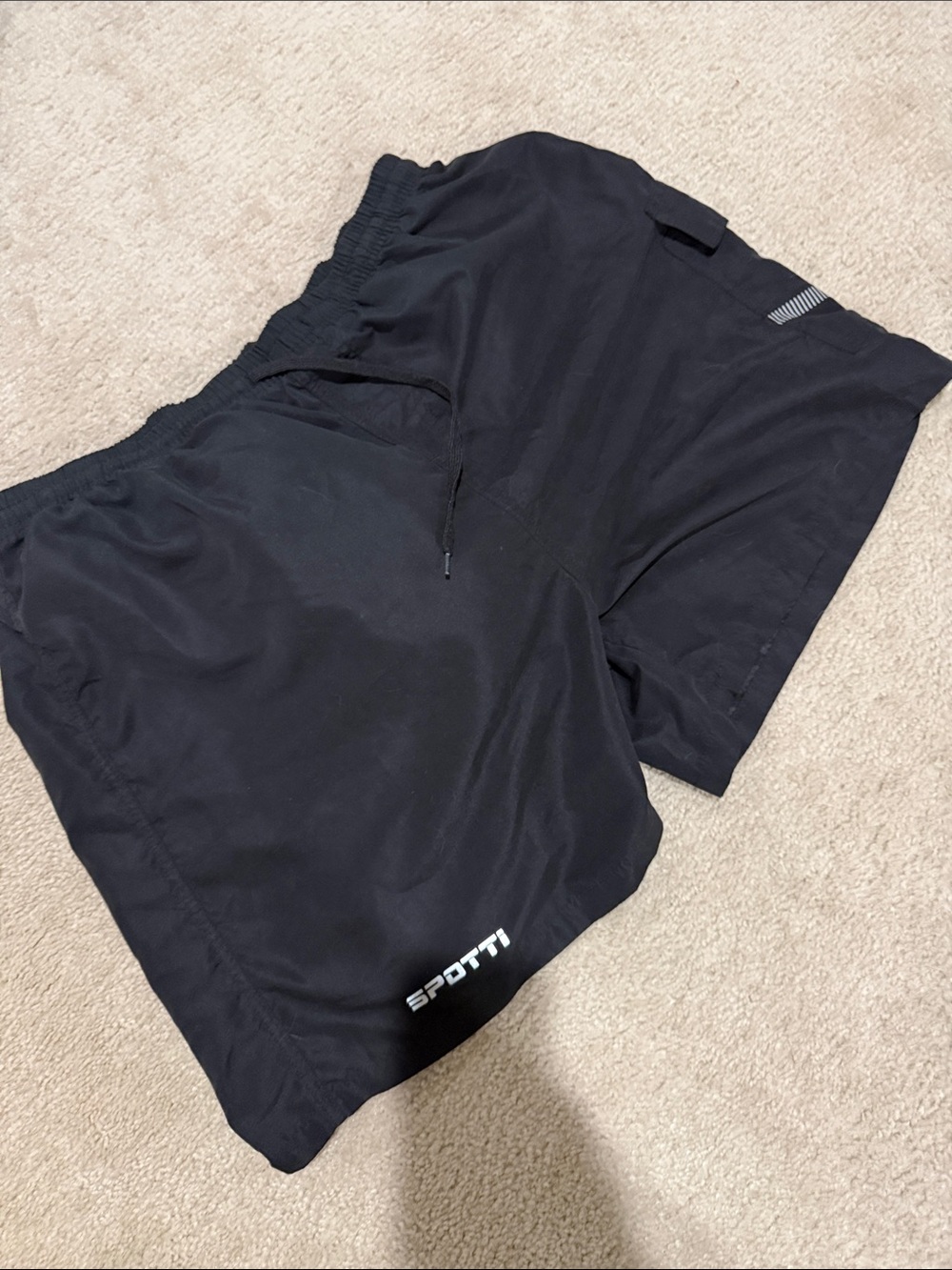 Men’s Black Athletic Bicycling  padded Shorts